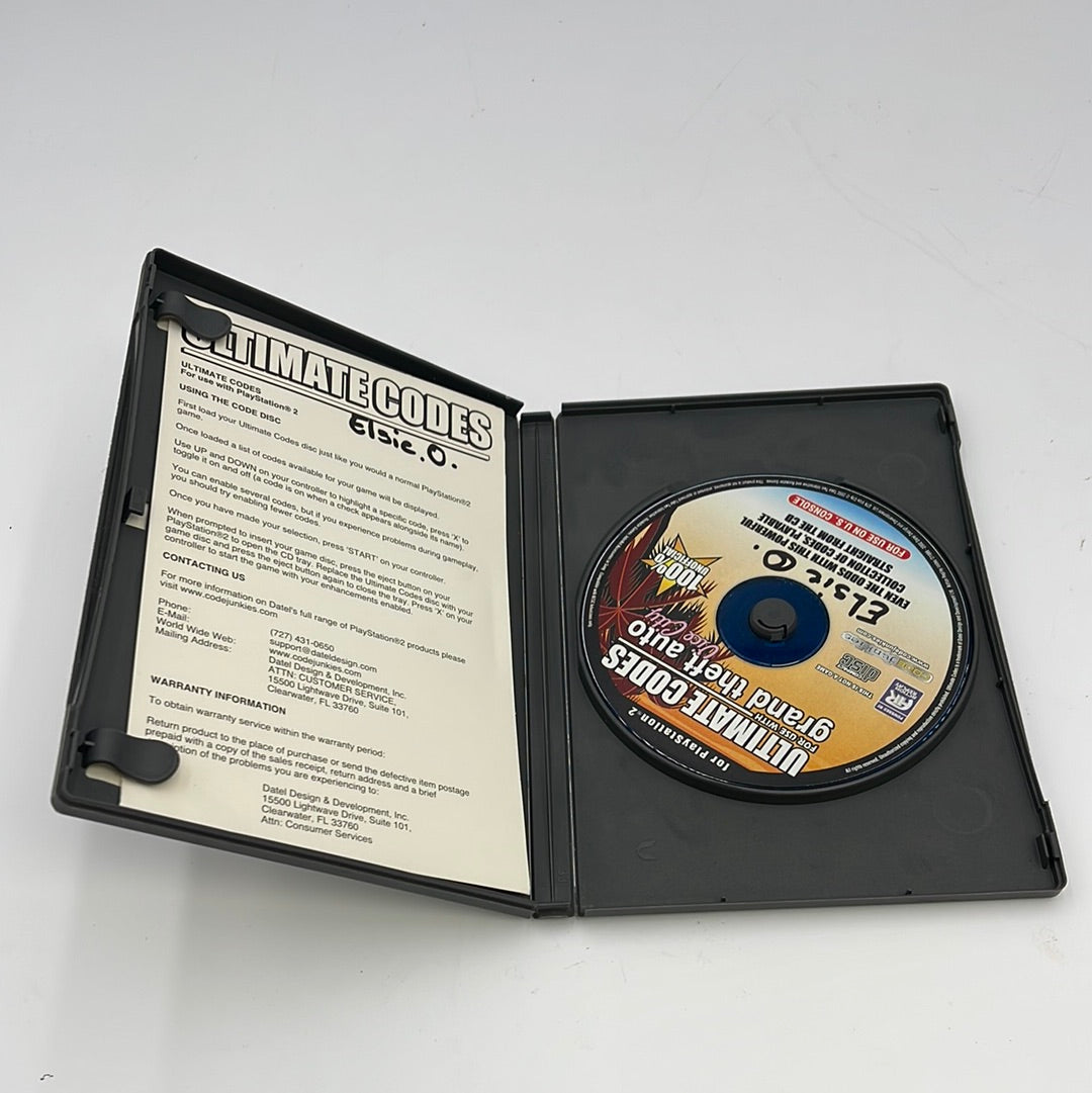 Ultimate Codes Grand Theft Auto Vice City  (Playstation 2,  NaN)