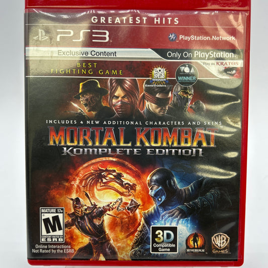 Mortal Kombat Komplete Edition (Sony PlayStation 3 PS3, 2012)