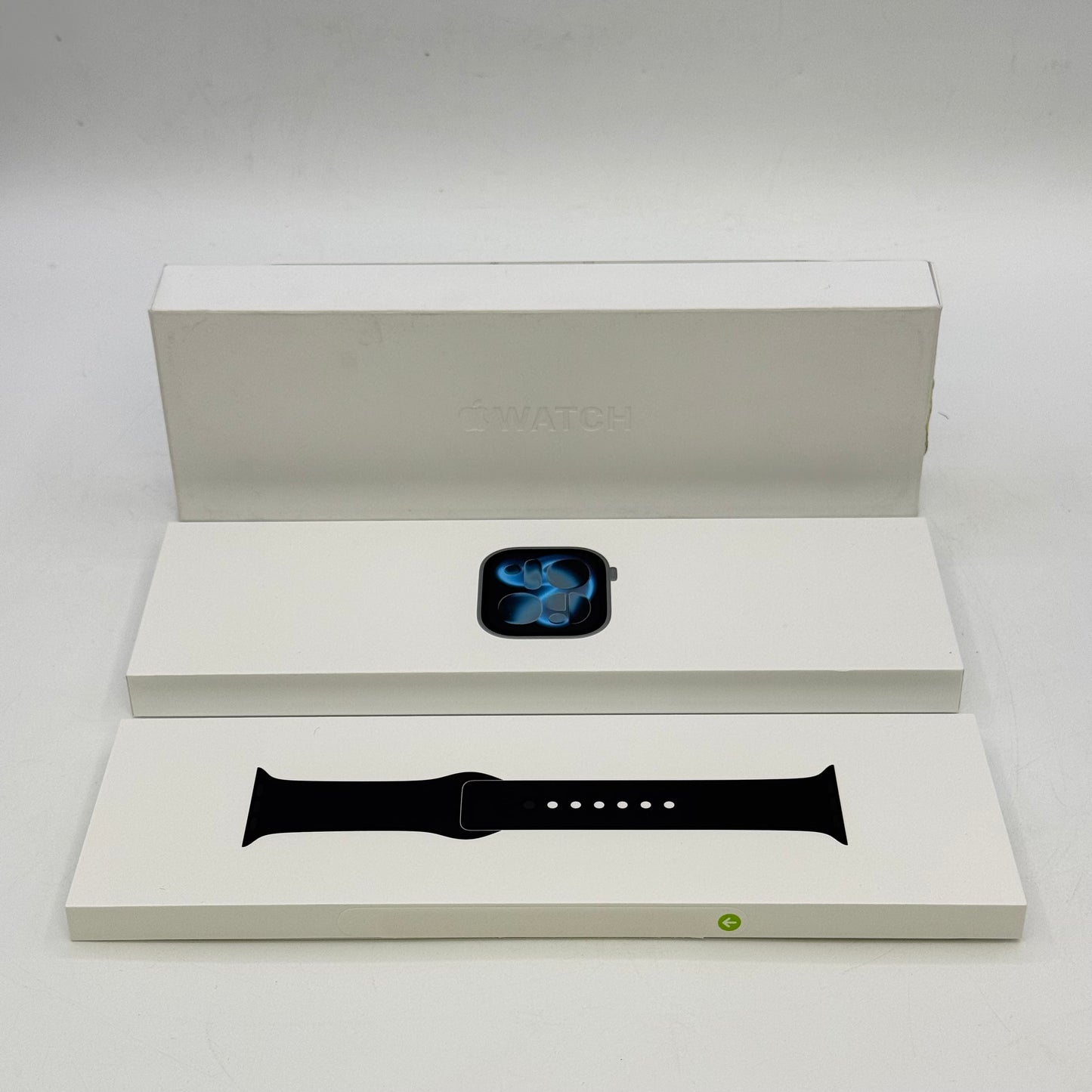 Unlocked Apple Watch Series 11 42MM Space Gray Aluminum Black Sport Band