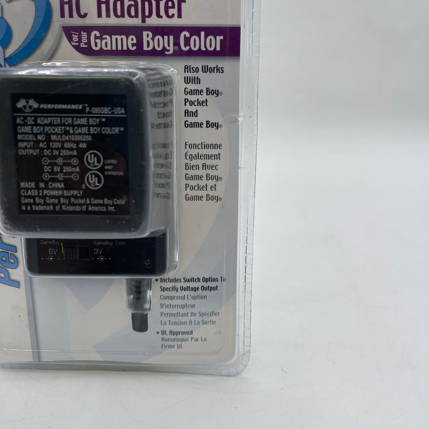 New InterAct AC Adapter Game Boy Color GBC Adapter