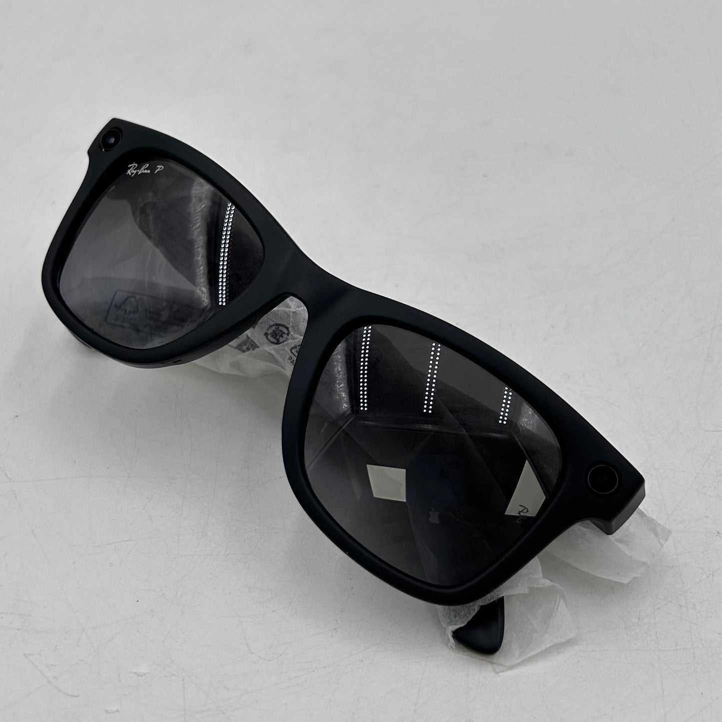 Ray-Ban Meta Wayfarer Gen 1 Matte Black Polarized RW4008 601ST3 AI Smart Glasses