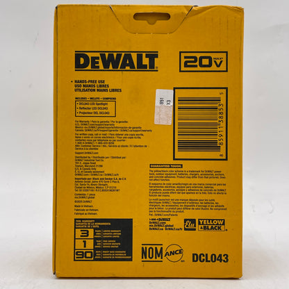 New DeWalt DCL043 20V MAX Jobsite LED SpotLight