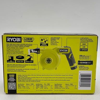New Ryobi FVIF61K 4V High Volume Inflator