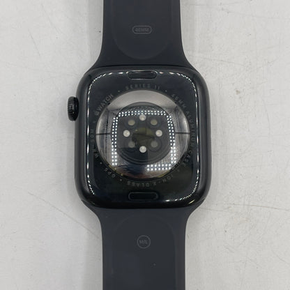 GPS Only Apple Watch Series 11 46MM Space Gray Aluminum Black Sport Band 