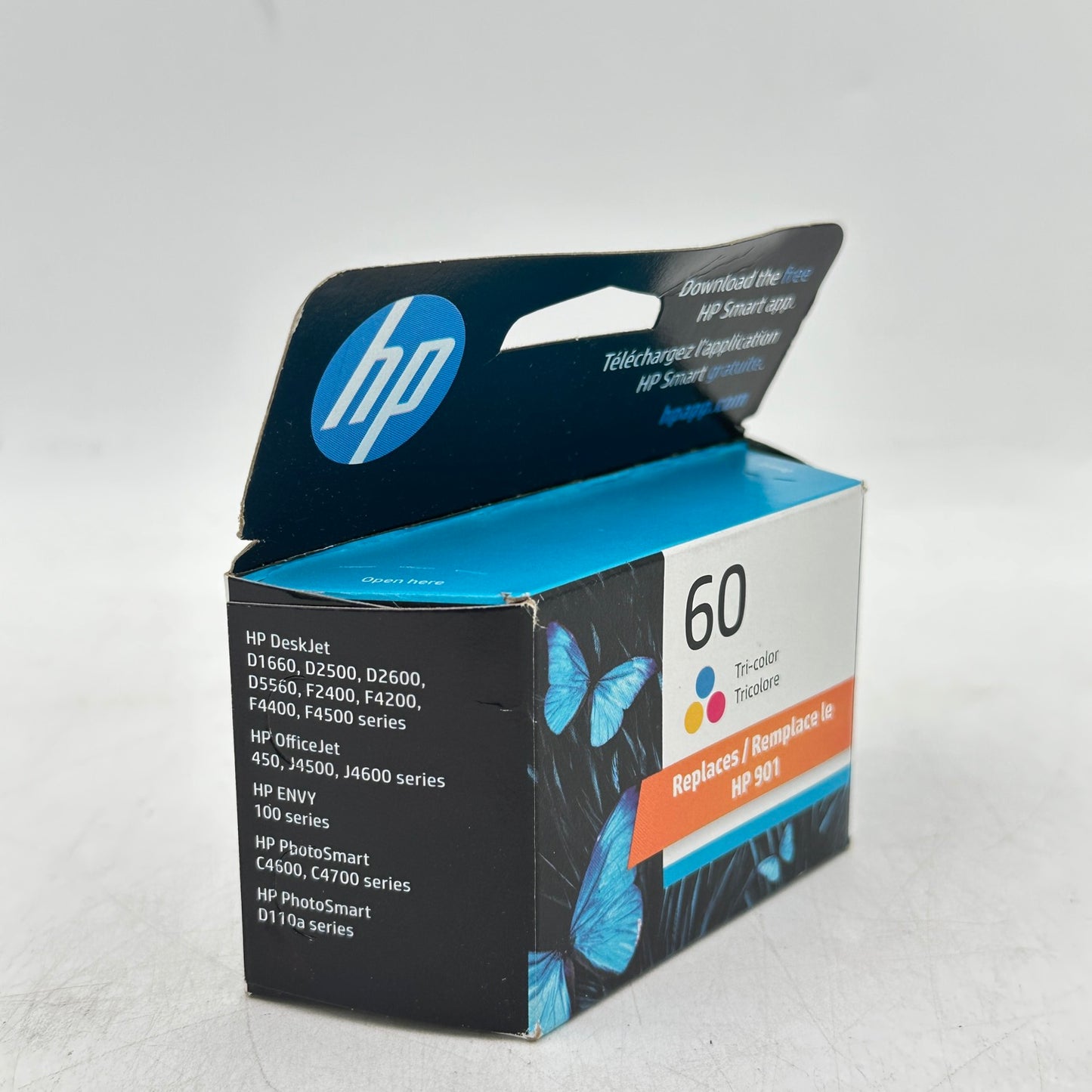 New HP 60 CC640WN Tri-color Ink Cartridge
