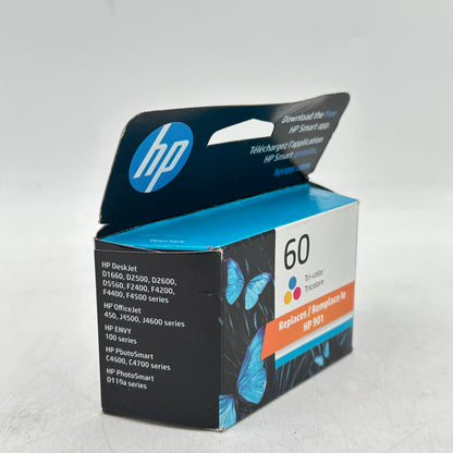 New HP 60 CC640WN Tri-color Ink Cartridge