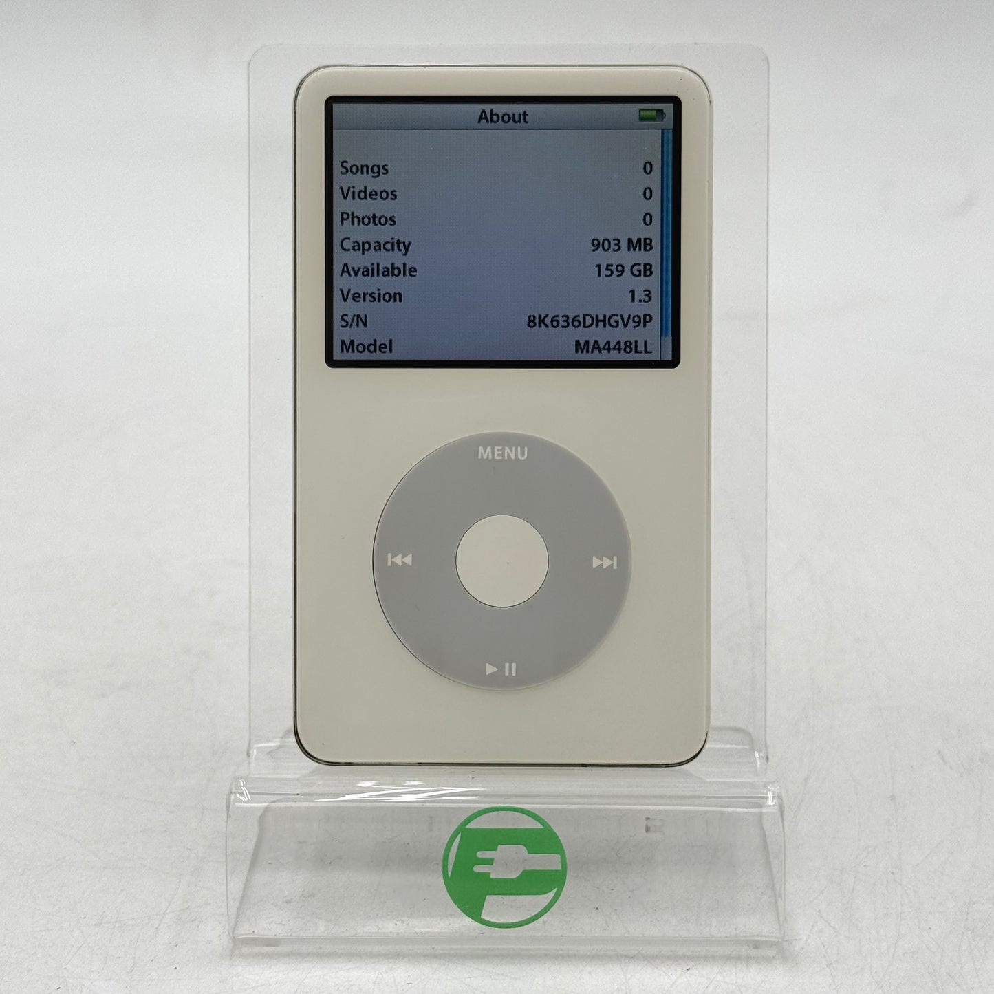 Apple iPod Classic 5th Gen Enhanced 80GB White A1136