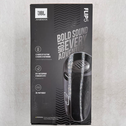 JBL Flip 5 Portable Wireless Bluetooth Speaker Black