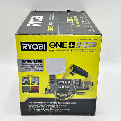 New Ryobi PBLHTS01B 18V 18V Brushless 5" Handheld Tile/Masonry Saw