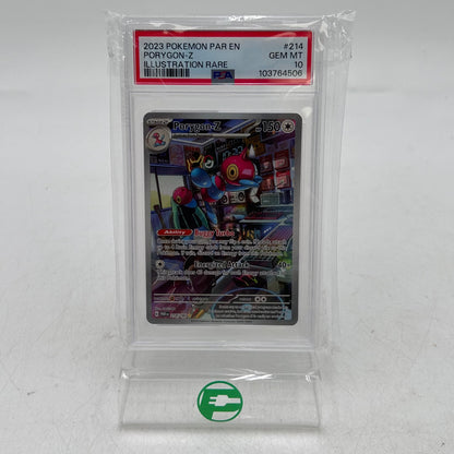 Pokémon TCG Scarlet & Violet Porygon-Z 214/182 Holo Textured ENG PSA 10