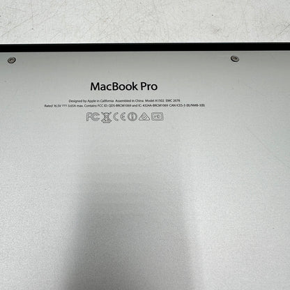 2013 Apple MacBook Pro 13.3" i5-4288U 2.6GHz 8GB RAM 512GB SSD Silver A1502 READ