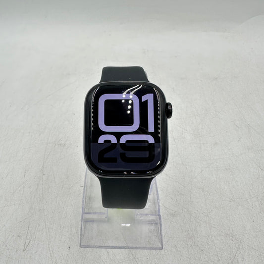 GPS Only Apple Watch Series 10 42MM Black Aluminum Black Sport Band