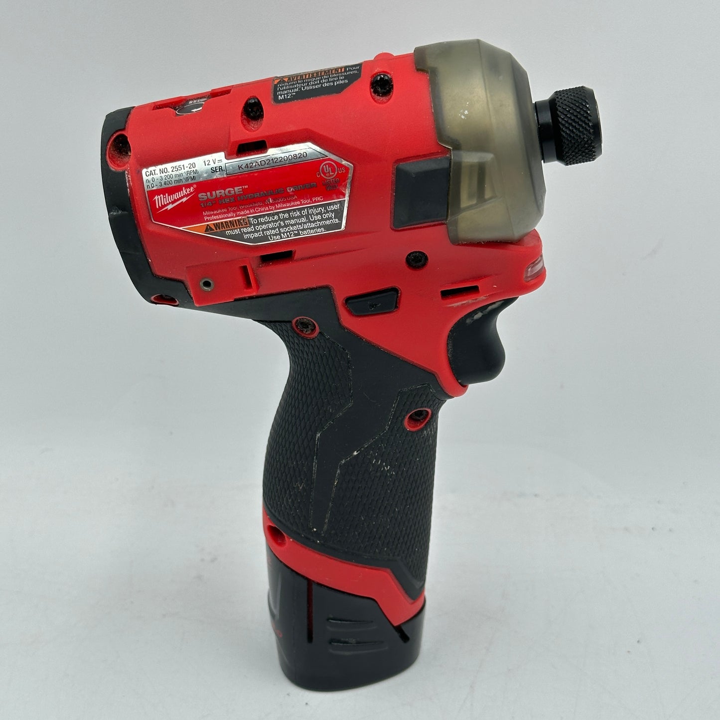 Milwaukee 2551-20 M12 12V M12 Fuel Surge 1/4" Hex Hydraulic Driver Bare Tool