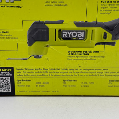 New Ryobi PBLMT51B 18V Brushless Multi-Tool