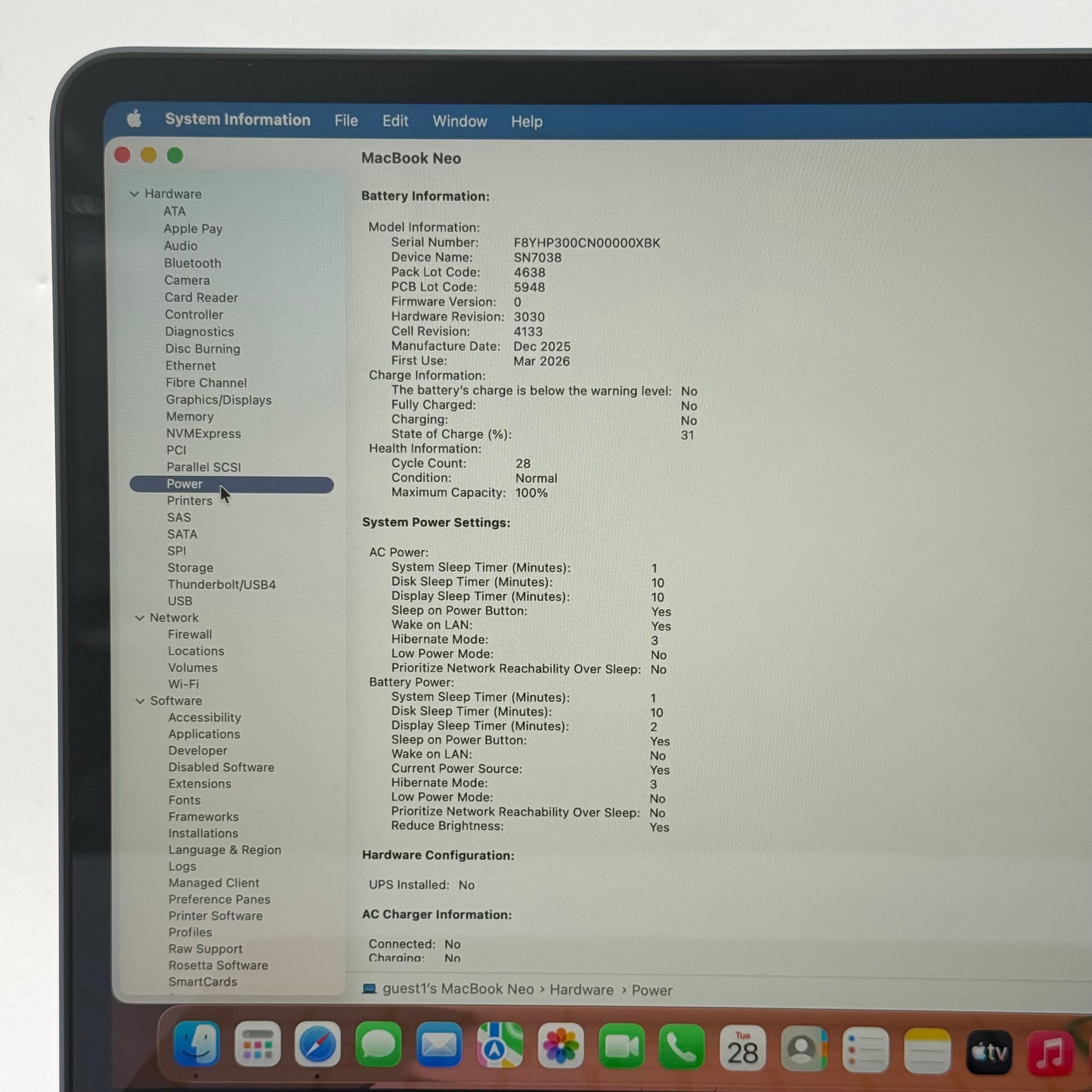 2026 Apple MacBook Neo 13" A18 Pro 5C GPU 4.0GHz 8GB RAM 512GB SSD MHFG4LL/A