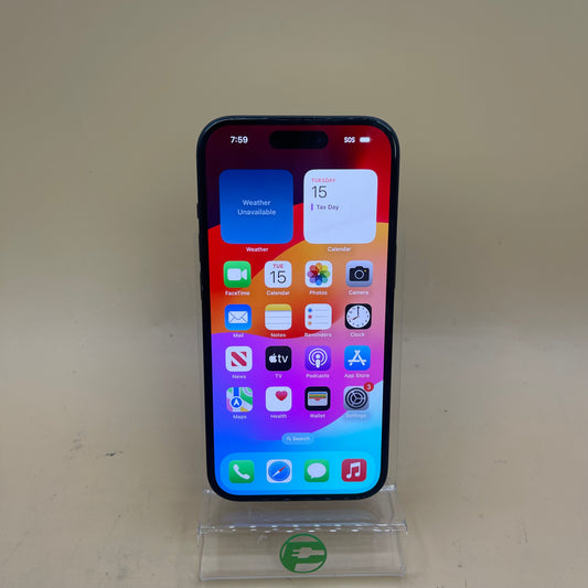 T-Mobile Apple iPhone 15 128GB 17.5.1 Black Titanium MTLV3LL/A