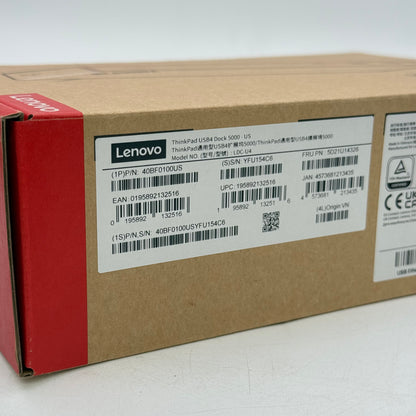 New Lenovo ThinkPad USB4 Dock 5000 USB4 Portable Docking Station Black