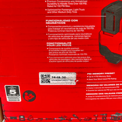 New Milwaukee 2848-20 M18 18V Compact Inflator