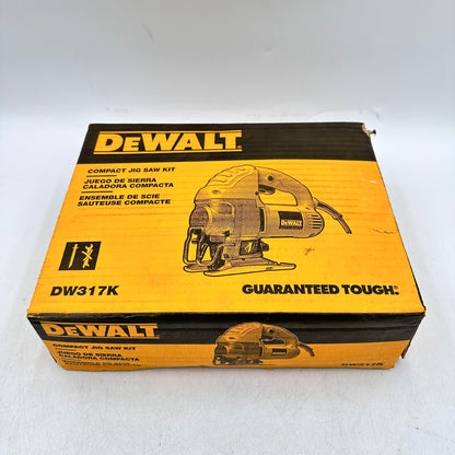 New DeWalt DW317K 120V AC 5.5 Amp Motor Compact Jig Saw Kit