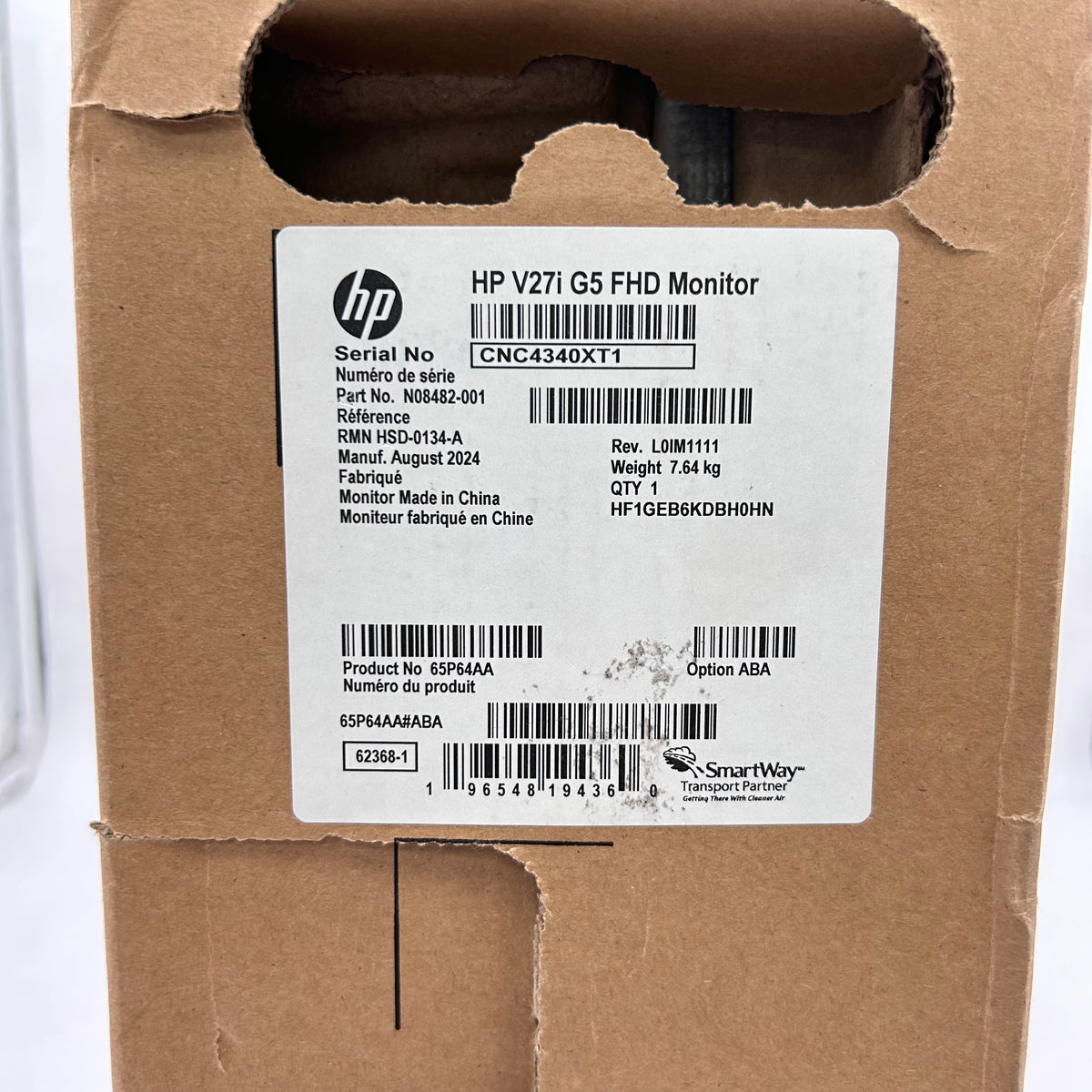 New HP 27" V27I G5 FHD LCD IPS LCD Monitor