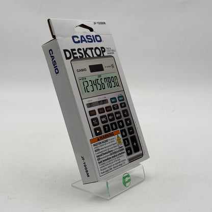 New Casio JF-100BM Solar/Battery-Powered Calculator