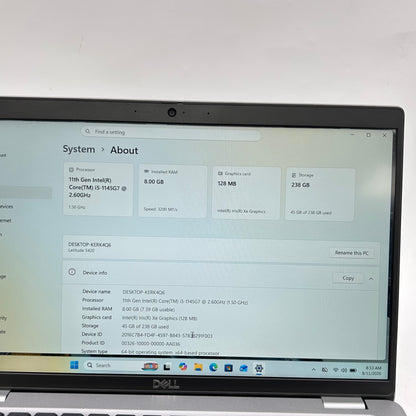 Dell Latitude 5420 14" i5-1145G7 2.6GHz 8GB RAM 256GB SSD