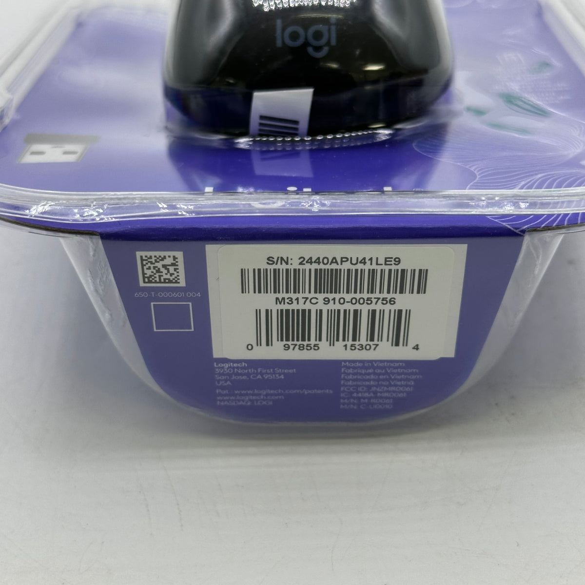 New Logitech M317C 910-005756 Wireless Mouse Bosque Flo