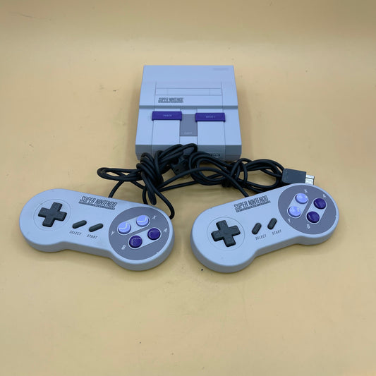  Super Nintendo Entertainment System SNES Video Game Console CLV-201 Gray