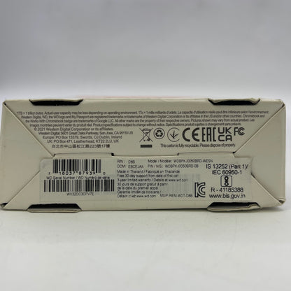 New Western Digital  5TB My Passport Portable HDD