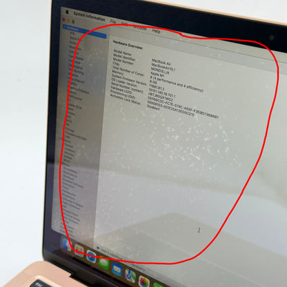 2020 Apple MacBook Air 13.3" M1 7C GPU 3.2GHz 8GB RAM 256GB SSD A2337