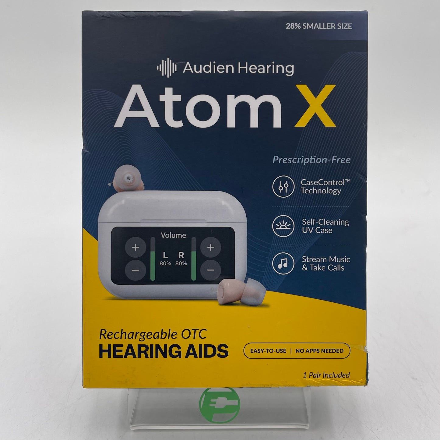 New Audien ATOM X Rechargeable OTC Hearing Aids