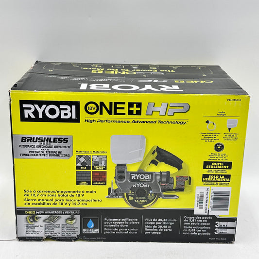 New Ryobi PBLHTS01B 18V 18V Brushless 5" Handheld Tile/Masonry Saw