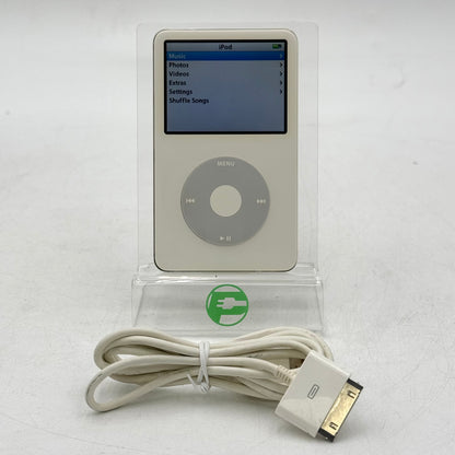 Apple iPod Classic 5th Gen Enhanced 80GB White A1136