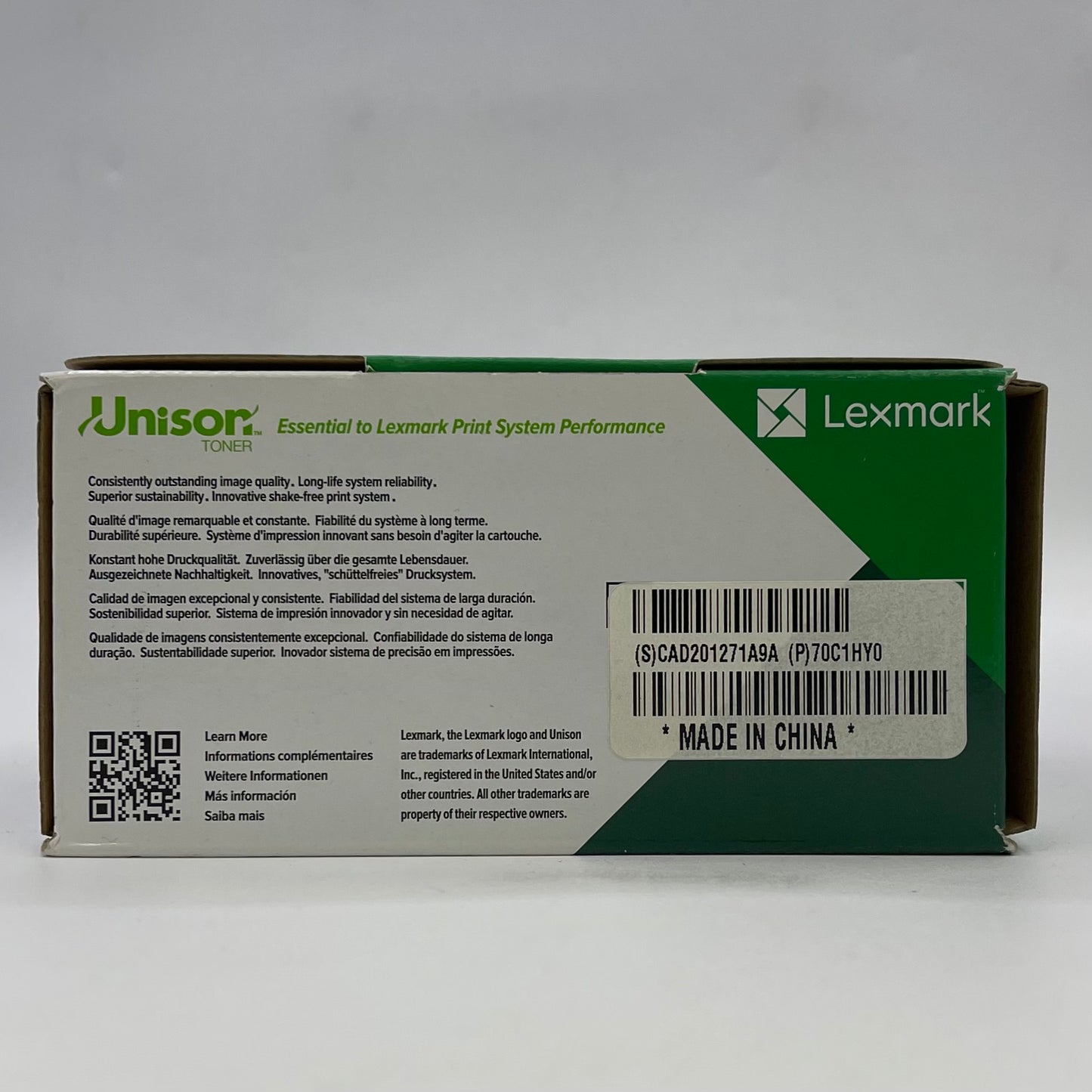 New Lexmark One Yellow High Yield Return Program 70C1HY0 Yellow Toner Cartridge