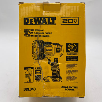 New DeWalt DCL043 20V MAX Jobsite Led Spotlight