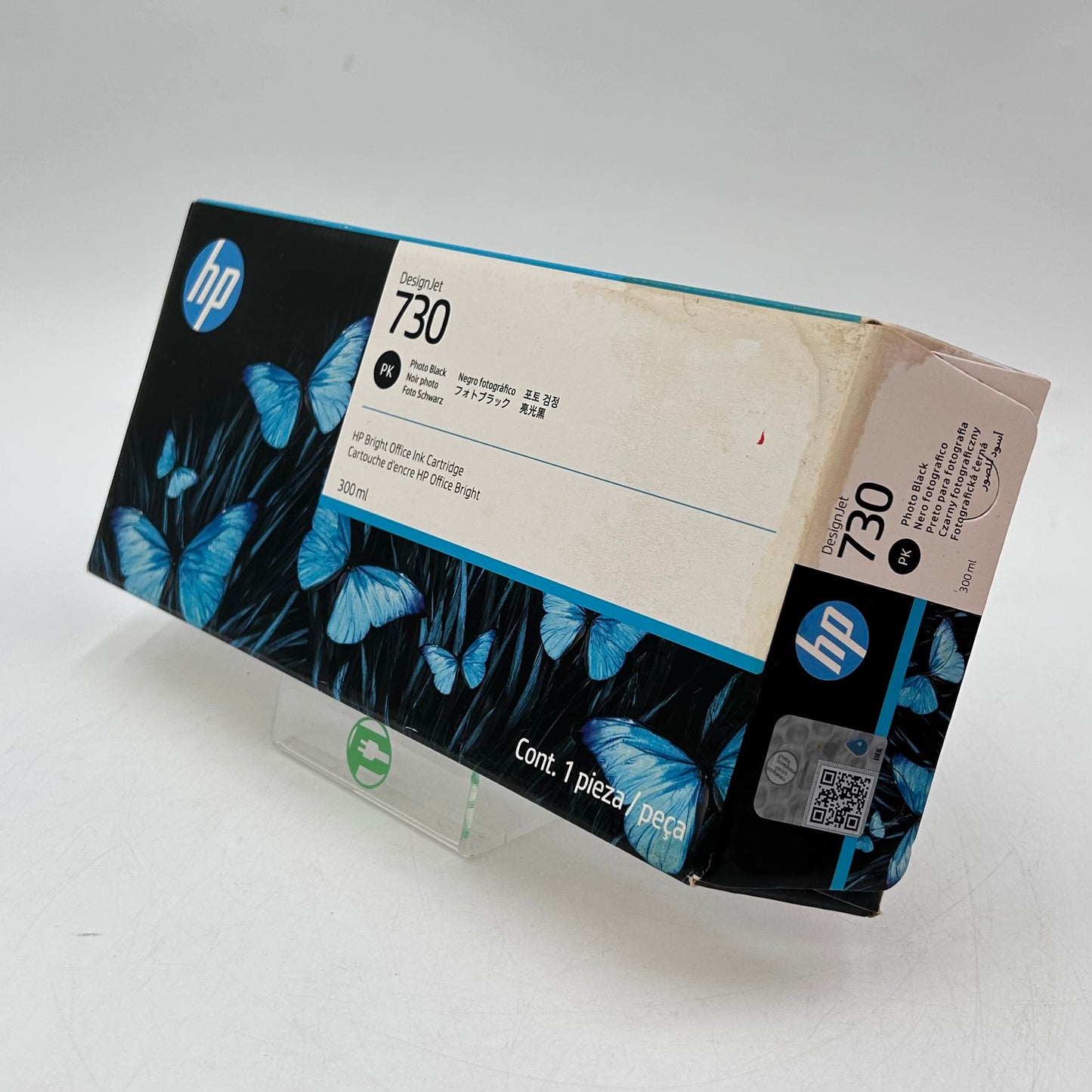 New HP Design Jet 730 P2V73A Photo Black Ink Cartridge 300ml