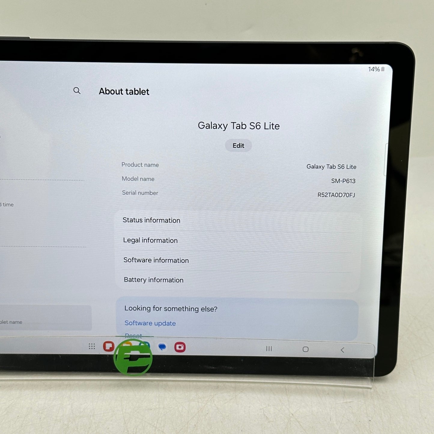 WiFi Only Samsung Galaxy Tab S6 Lite 10.4" 64GB Oxford Gray Android Tablet