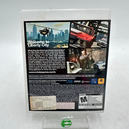 Grand Theft Auto IV (Sony PlayStation 3 PS3, 2008)