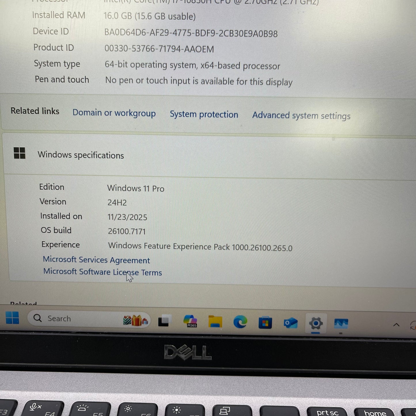 Dell Latitude 5411 14" i7-10850H vPro 2.7GHz 16GB RAM 512GB SSD