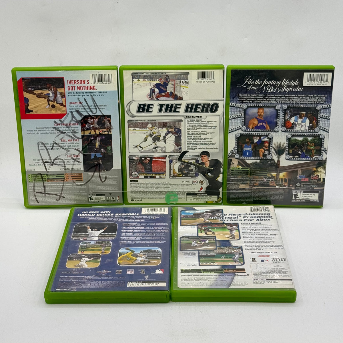 Lot of 5 Microsoft Original Xbox Games Titles In Description