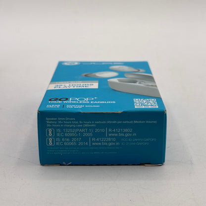 New JLab GoPop+ True Wireless Earbuds Light Blue EBGAIRPOPRLTBLU124