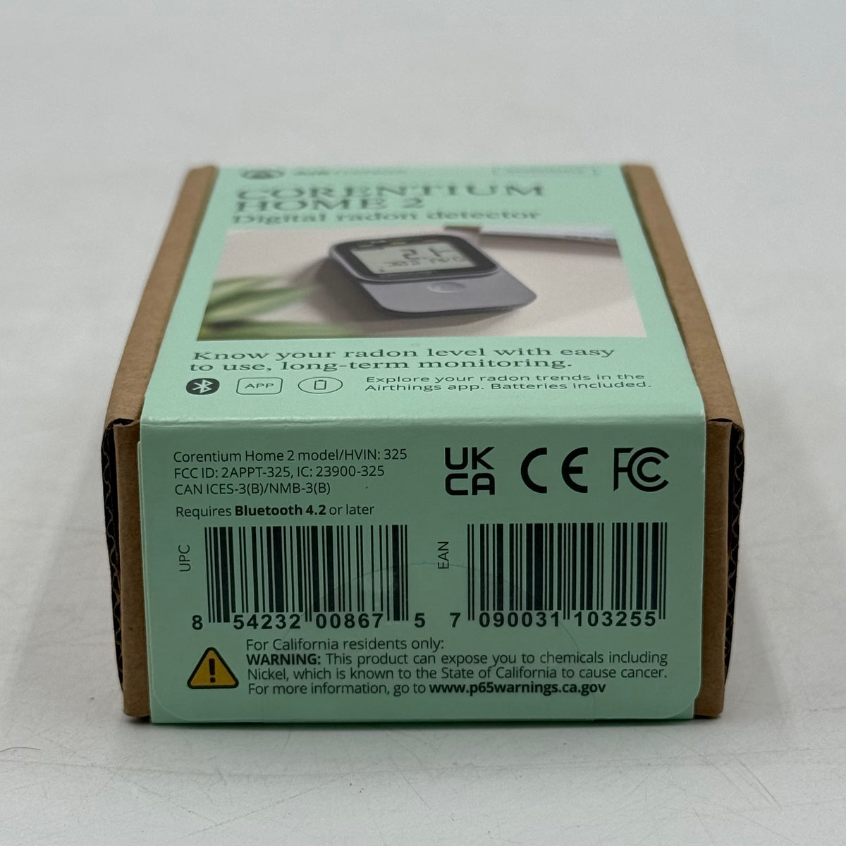 New Airthings Corentium Home 2 Digital Radon Detector 325