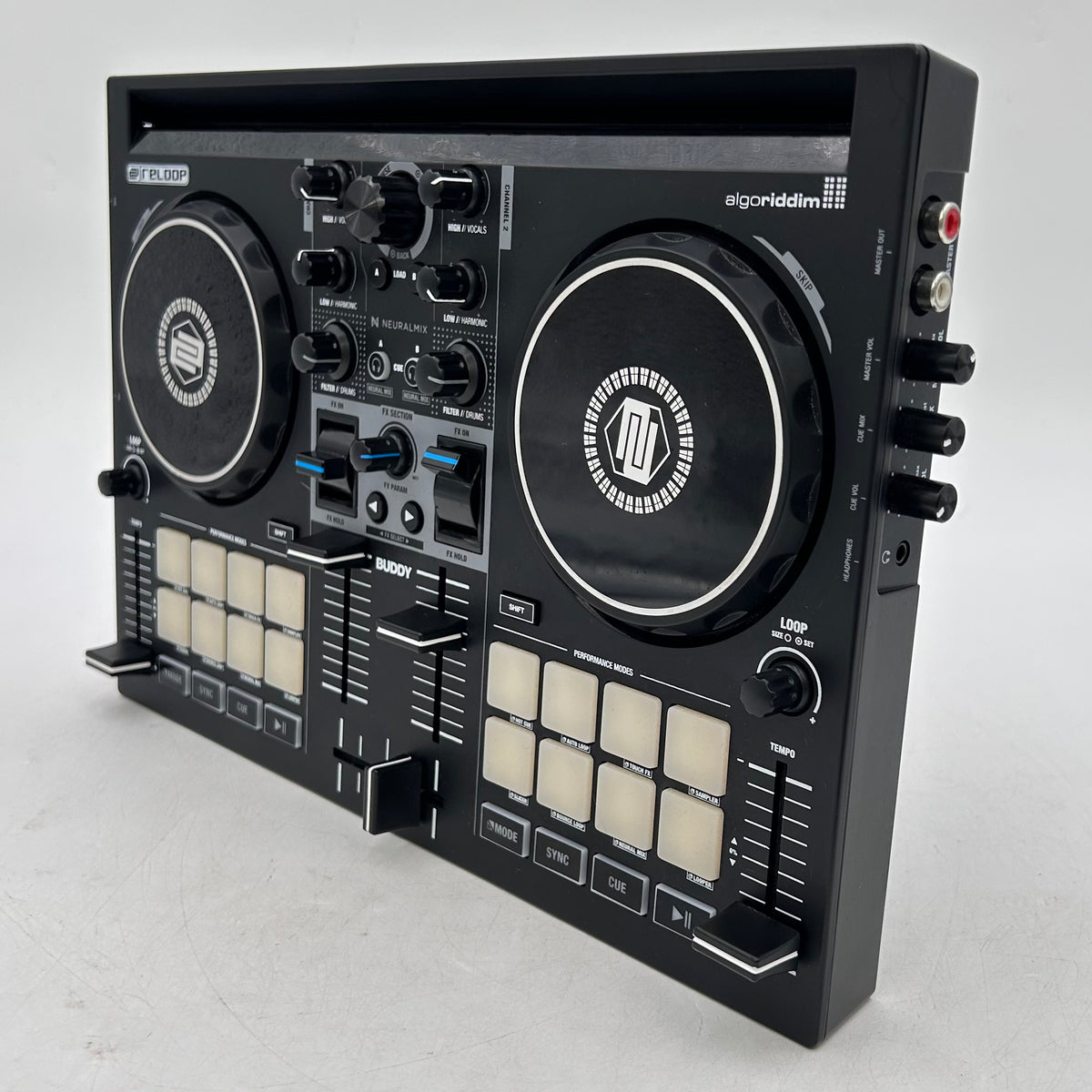 Reloop Buddy 2-Channel DJ Controller for iOS/ iPad OS/Android /Mac PC Black 