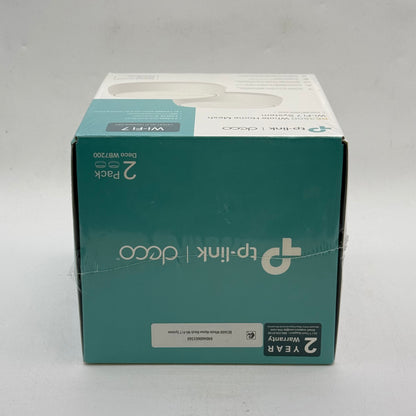 New TP-Link Deco WB7200 (2-Pack) Whole Home Mesh Wi-Fi 7 System BE3600