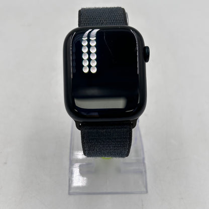 GPS Only Apple Watch Series 8 45MM Black Aluminum Dark Gray Sport Loop MNP13LZ/A