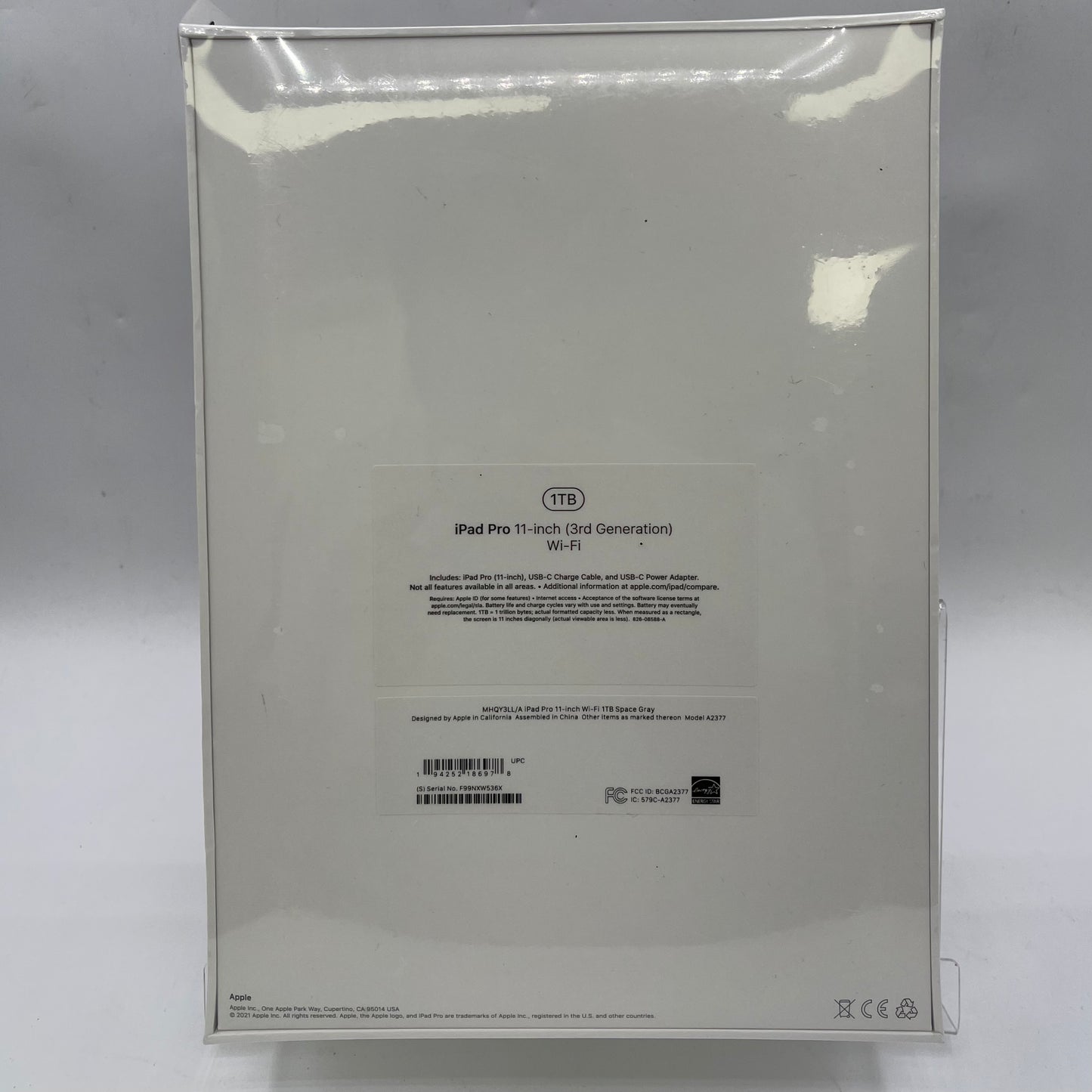 New WiFi Only Apple iPad Pro 11" 3rd Gen 1TB Space Gray MHQY3LL/A