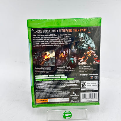New Doom 3 BFG Edition (Microsoft Xbox One, 2016) Doom Poster Included