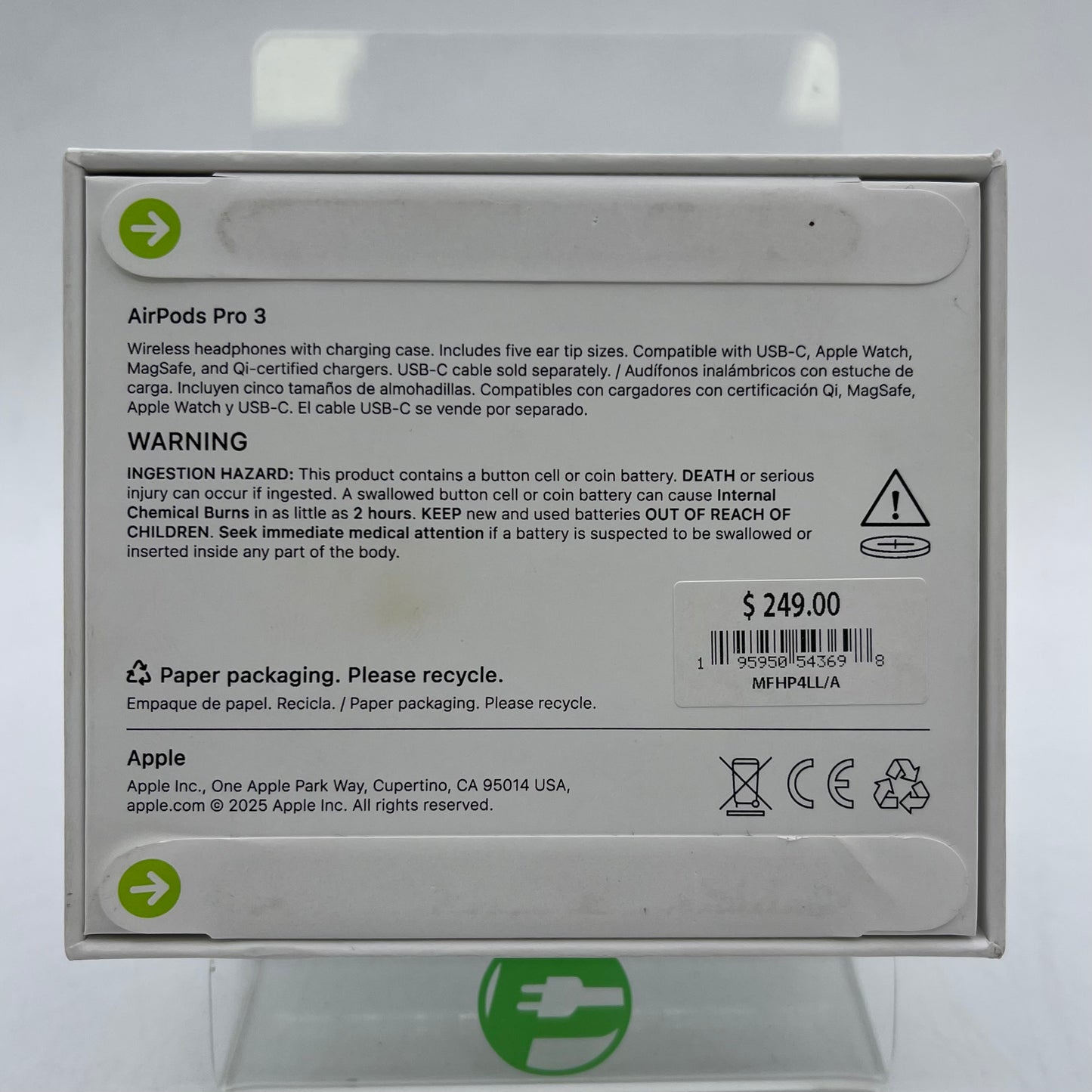 New Apple AirPods Pro 3rd Gen with MagSafe Charging Case MFHP4LL/A