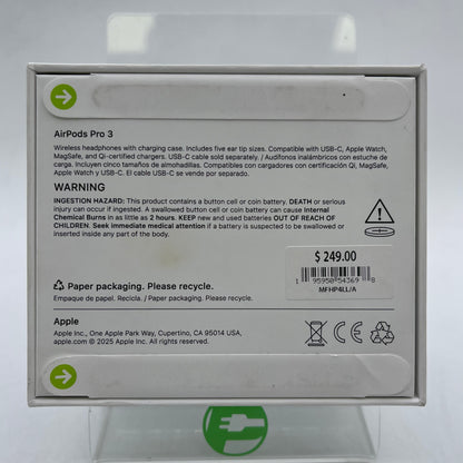 New Apple AirPods Pro 3rd Gen with MagSafe Charging Case MFHP4LL/A