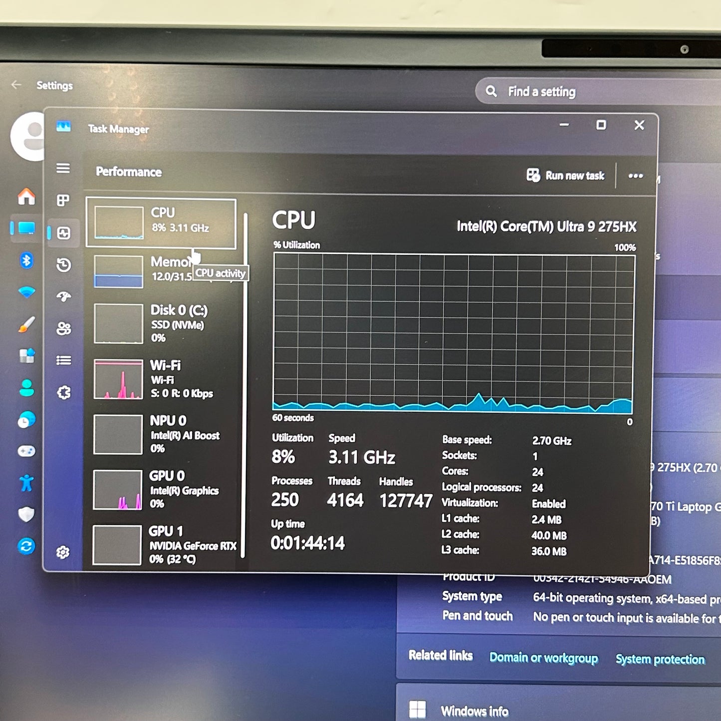 Alienware 18 Area 51 Core Ultra 9 275HX 2.7GHz 32GB 2TB SSD GeForce RTX 5070 Ti